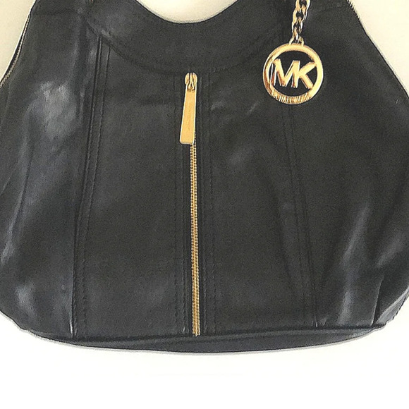 CLOSET BUSTERMICHAEL KORS MOXLEY BLACK SOFT leather shoulder bag - Picture 2 of 2
